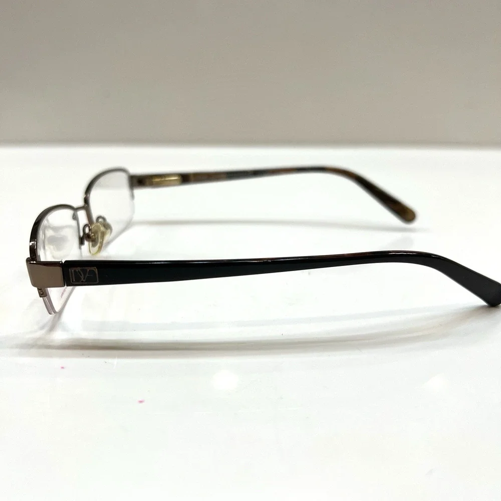 NEW Diane von Furstenberg DVF8032 200 Glossy Bronze Eye Frame 52-17-135 Half Rim